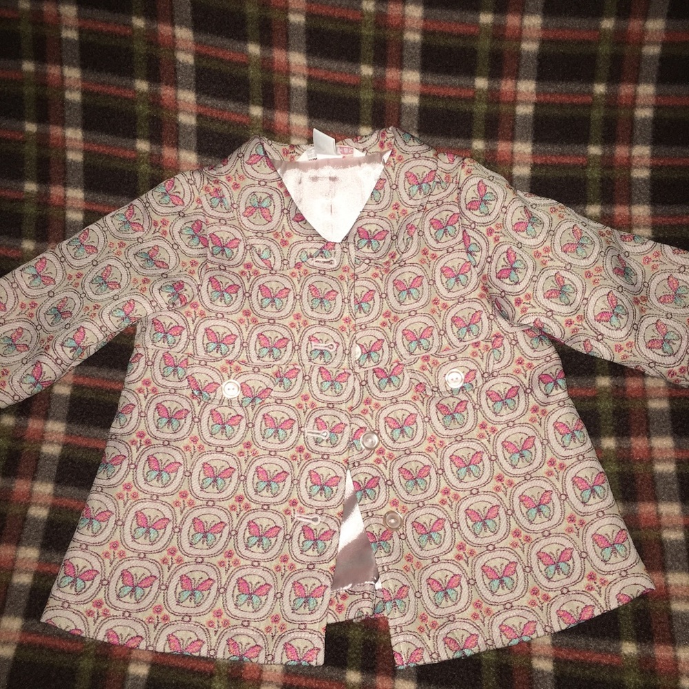 ⛔️SOLD⛔️H&M Brocade Car Coat 4-6 months